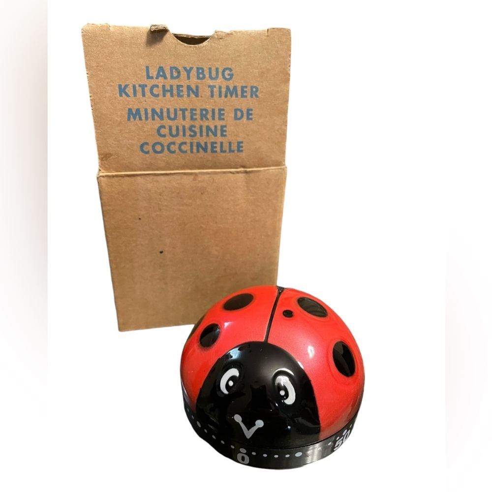 New Avon 2011 Ladybug 60 Minute Kitchen Timer (Red, Black & White) NIB